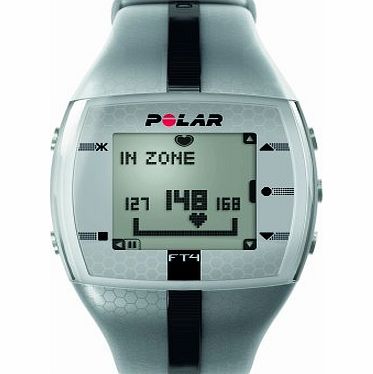 Polar FT4M Heart Rate Monitor and Sports Watch - Silver