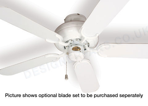 Polar Mix and Match white finish ceiling fan