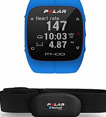 POLAR  M400 GPS Watch - With Heart Rate Monitor, Blue