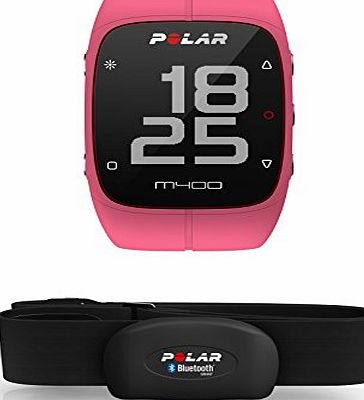 POLAR  M400 GPS Watch - With Heart Rate Monitor, Pink