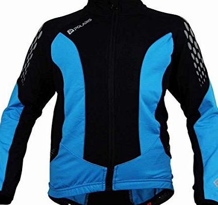 Polaris Fang Long Sleeved Cycling Jersey Kids - Cyan/Black, Large