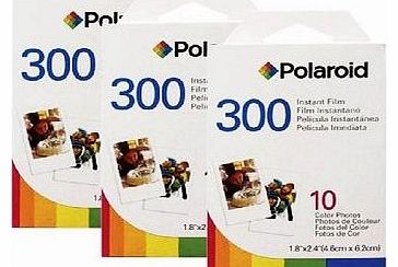 3 Pack Of Polaroid PIF-300 Instant Film for 300 Series Cameras