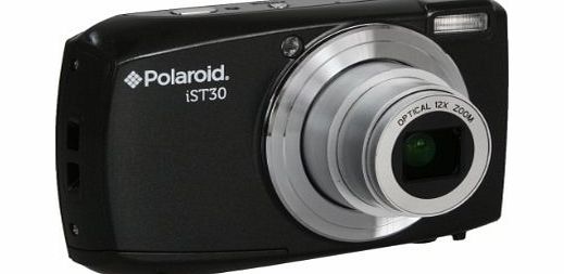 Polaroid HD Digital Camera - Black ( 16MP, 12x Optical Zoom, 4x Digital Zoom, SD Card Slot) 3 inch LCD