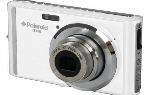 Polaroid IS426 16 Megapixel Compact Digital Camera - White (16MP, 2.4`` Screen, 4x Optical Zoom, Li-Ion Battery)
