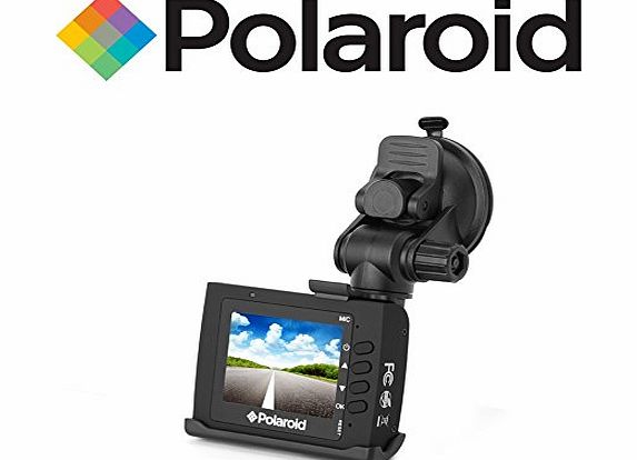 Night Vision Car Camera Polaroid C201 Full 1080p HD Video Accident Camcorder with G-Sensor Collision Recording Protection, 120 degree wide angle video recording, Dash cam, Car Camera Recorder, with d