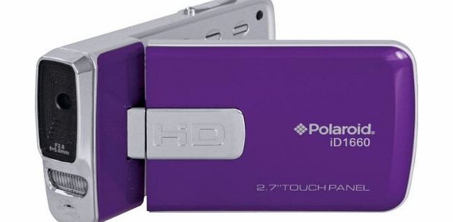 Polaroid Slick Polaroid ID1660 Full HD Camcorder - Purple (Cleva Edition)
