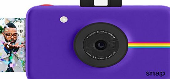 Polaroid Snap Instant Digital Camera (Purple) with ZINK Zero Ink Printing Technology