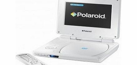 Widescreen Polaroid PDVD318 Portable DVD Player with 7 inch Screen, Built-in Rechargeable Battery & Remote Control