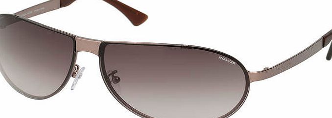 Police Gun Light Metal Wrap with Brown Gradient