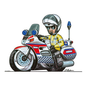 police Motorcycle Kids T-shirt