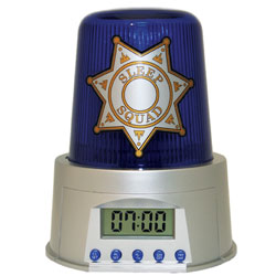 Police Siren Alarm Clock
