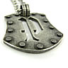 Steel and#039;Shieldand#039; Gothic Pendant