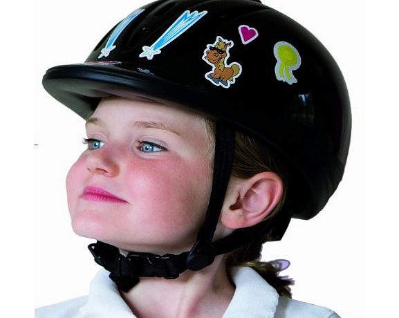 Polly Products Kids Design-a Polly Riding Hat - Black, Small