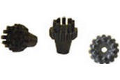 Polti Black Brushes / Pack of 3 Black Brushes for Polti Vaporetto Series