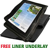 Pond Kits Flexiliner 10x10m 40yr - Free Underlay
