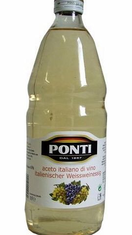 PONTI  Aceto di Vino bianco 1000ml (italian white wine vinegar)