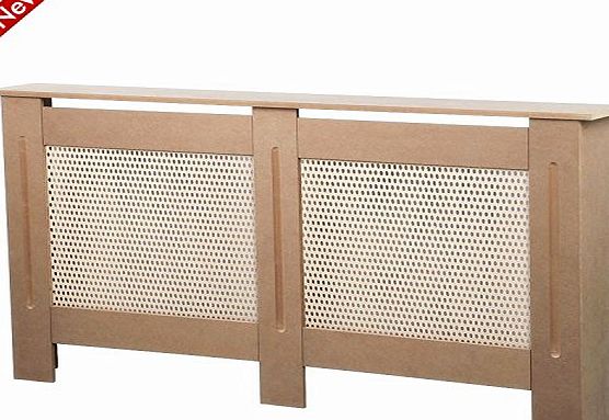 Popamazing Extra Large MDF Wood Radiator Cabinet Covers Unpainted DIY to Paint