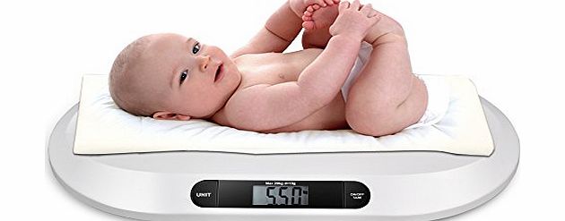 Popamazing Non Slip Digital Electronic Precise Handy Weighing Baby Infant Pet Scale 20kgs/44lbs - 10g