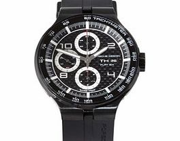 Porsche Black stainless steel 3 sub-dial watch