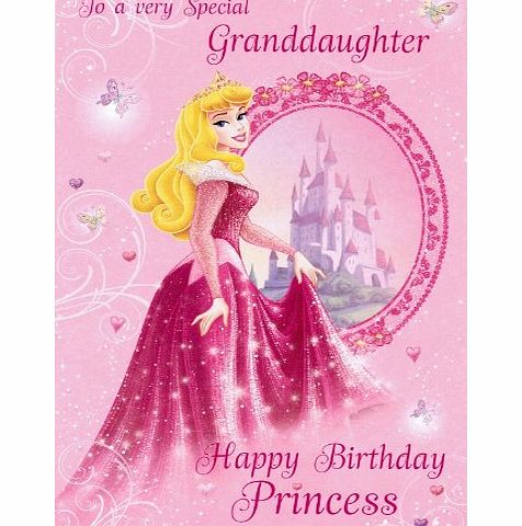 Portico Disney Princess Birthday Card - Granddaughter