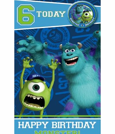 Portico Monster University Birthday Card For 6 Year Old