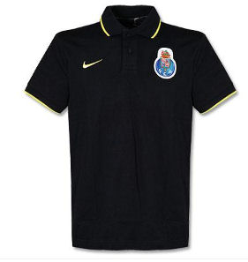 Porto Nike 2010-11 FC Porto Nike Travel Polo Shirt (Black)