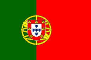 Portugal paper table flag, 6`` x 4``