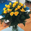 12 Golden Yellow Rose Bouquet