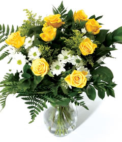 Yellow Rose Hand-Tied