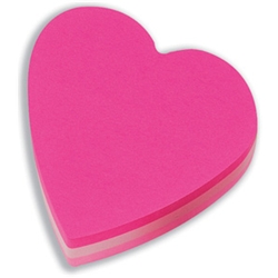 Note Heart Block - Pink - 225 Sheets -