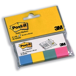 Note Page Markers - 4 pack - 20x38mm Ref