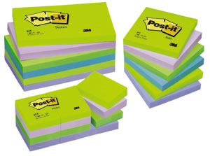Post-it Post it Colour Notes Pad of 100 Sheets 76x76mm