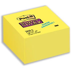 Super Sticky Notes - Ultra Yellow Cube -