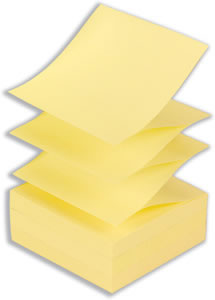 Post-it Z Notes 76x 76mm Canary Yellow Ref