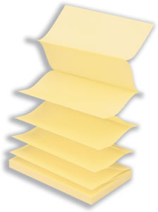 Post-it Z Notes 76x127mm Canary Yellow Ref R350