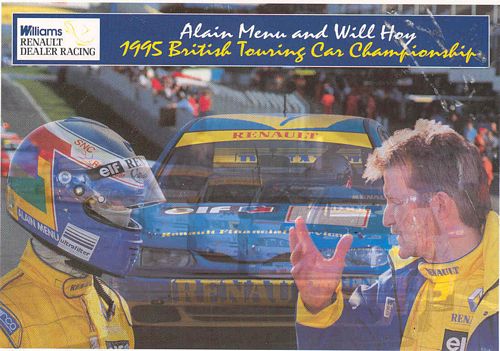 Postcards & Laminates Williams Renault 1995 BTCC Promo Postcard