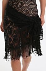 Pour Moi, 1295[^]265503 All About The Lace Sarong - Black
