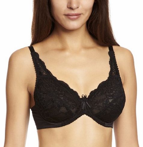 Pour Moi Coverage Lace Full Cup Womens Bra Black 40B