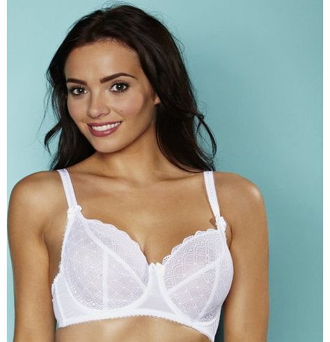Pour Moi Geometric Lace Underwired Non Padded Bra (34E)
