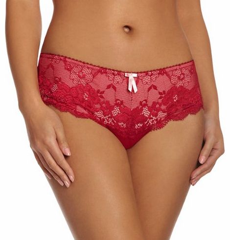 Pour Moi Womens Amour Shorty Low Rise Knickers, Red (Cherry), Size 12