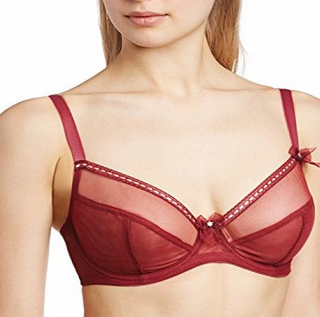 Pour Moi? Womens Pin Up Underwired Non Padded Full Cup Everyday Bra, Red (Bloody Mary), 34C