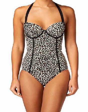 Pour Moi Womens Pour Moi Africa Padded Halter Swimsuit -