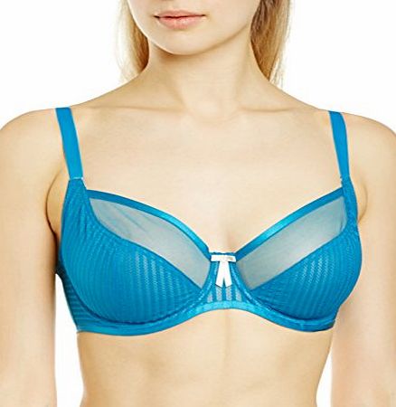 Pour Moi? Womens Promise Full Cup Everyday Bra, Blue (Teal), 32DD