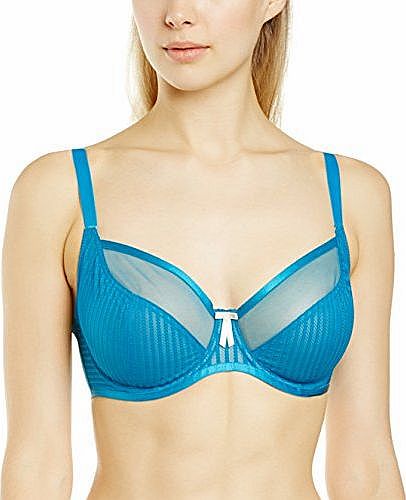 Pour Moi Womens Promise Full Cup Everyday Bra, Blue (Teal), 32G