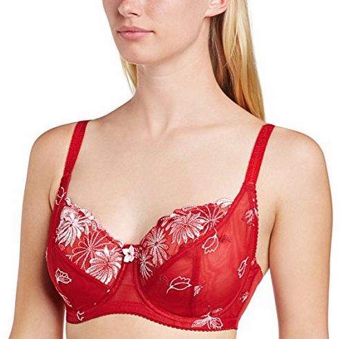 Pour Moi Womens St Tropez Full Cup Everyday Bra, Red, 38G