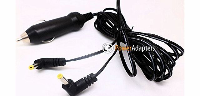 Power Adapters UK BUSH DVD8791C 7`` 12v Philips Twin Double Dual Screen DVD Player in car charger adapter