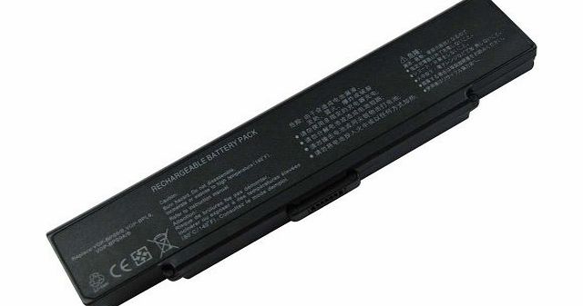 Fully Decoded 5200mAh 6-Cell 11.1V Laptop Battery Replace for SONY VGP-BPS9/S, VGP-BPS9A/S, VGP-BPS9/B, VGP-BPL9, VGP-BPS9A/B fit SONY VAIO VGN-AR53DB Battery, VGN-CR11 Battery, VGN-CR120E Battery, VG