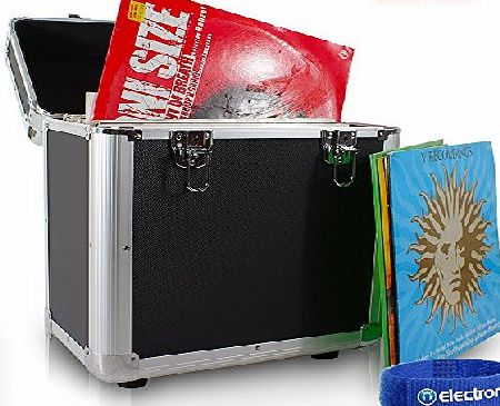 Power Dynamics PD LP 80 x 12`` Vinyl Record Box Storage Flight DJ Case Black