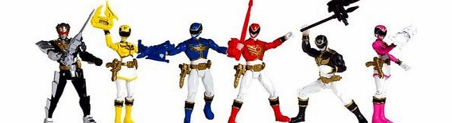 - 96681 - Megaforce - 20th Anniversary - Power Rangers Action Pack - includes 6 Action Figures with accessoires