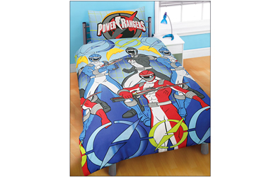 Power Rangers Blue Duvet and Pillowcase Set